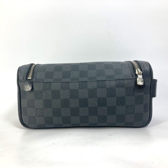 LOUIS VUITTON Damier Graphite C Cracking pouch Makeup pouch Cosmetics Pouch - Picture 13 of 16